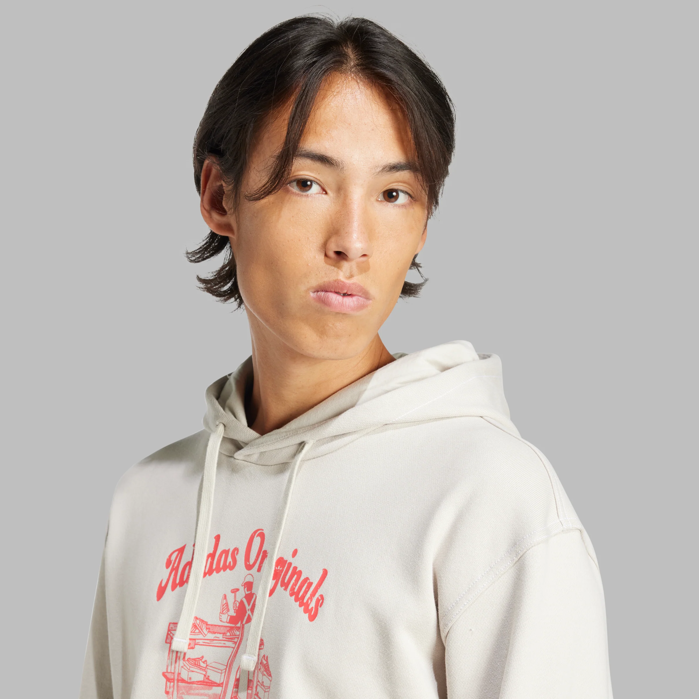 WAB  HOODIE סווטשירט בשילוב הדפס - Image 3